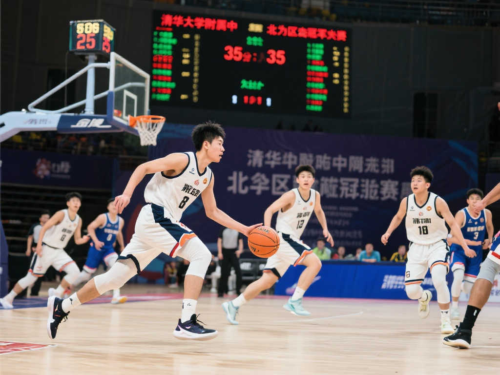 [流言板]耐高北区决赛：张紫涵快攻惊艳双手扣篮，清华附中大幅领先35分